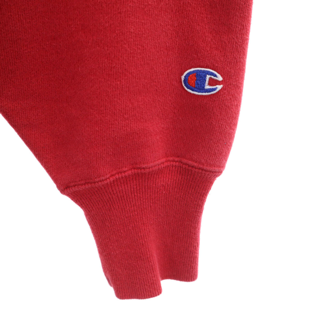 Champion チャンピオン 90s オールド USA製 刺繍タグ 長袖 襟ダブルカラー リバースウィーブ スウェット XL レッド メンズ