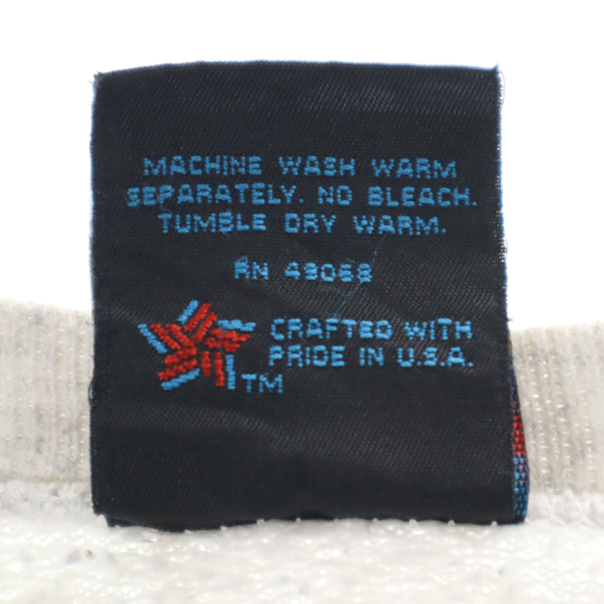 SOFFE ソフィー 80s 90s オールド USA製 長袖 ビッグプリント 前V スウェット L グレー メンズ