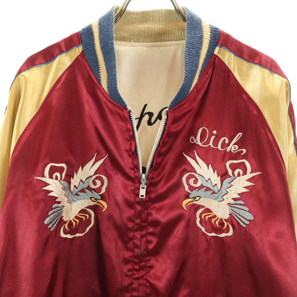 東洋エンタープライズ テーラー東洋 リバーシブル TT10637 T品番 鷲 日本地図 富士山 スカジャン L ボルドー メンズ