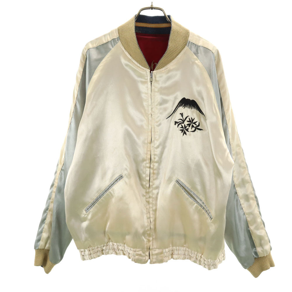 東洋エンタープライズ テーラー東洋 リバーシブル TT10637 T品番 鷲 日本地図 富士山 スカジャン L ボルドー メンズ