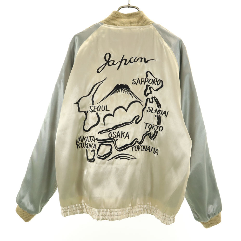 東洋エンタープライズ テーラー東洋 リバーシブル TT10637 T品番 鷲 日本地図 富士山 スカジャン L ボルドー メンズ