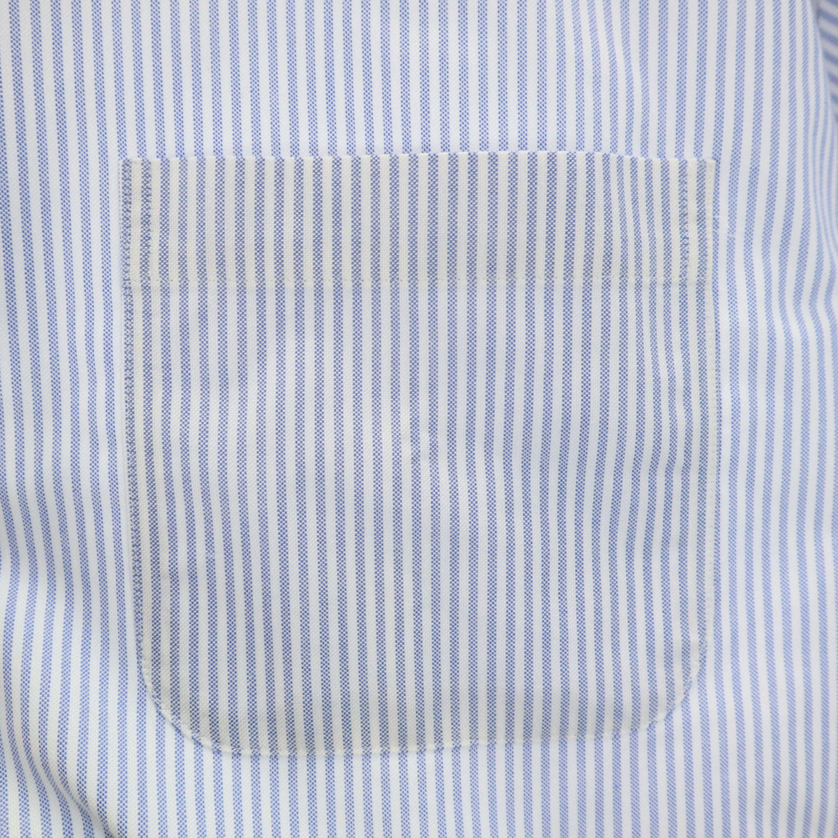 未使用 Brooks Brothers ブルックスブラザーズ ストライプ柄 長袖 オックスフォード ボタンダウンシャツ 18-33 ブルー系 ビッグサイズ メンズ