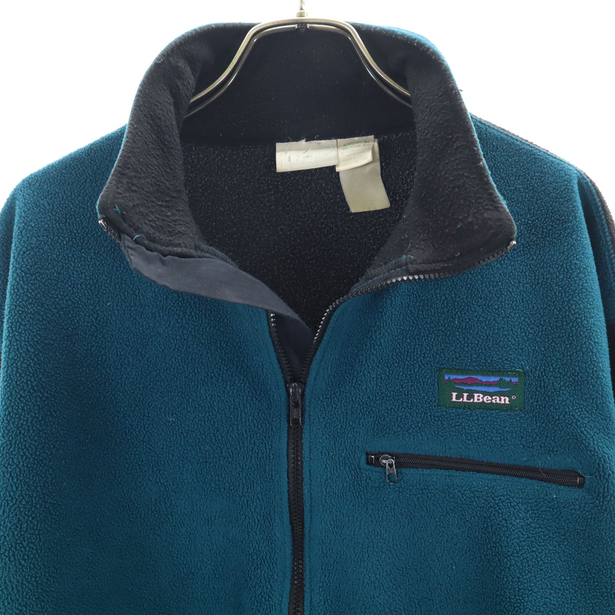 L.L.Bean エルエルビーン 80s ヴィンテージ USA製 ハーフジップ フリースジャケット M ブルー アウトドア メンズ