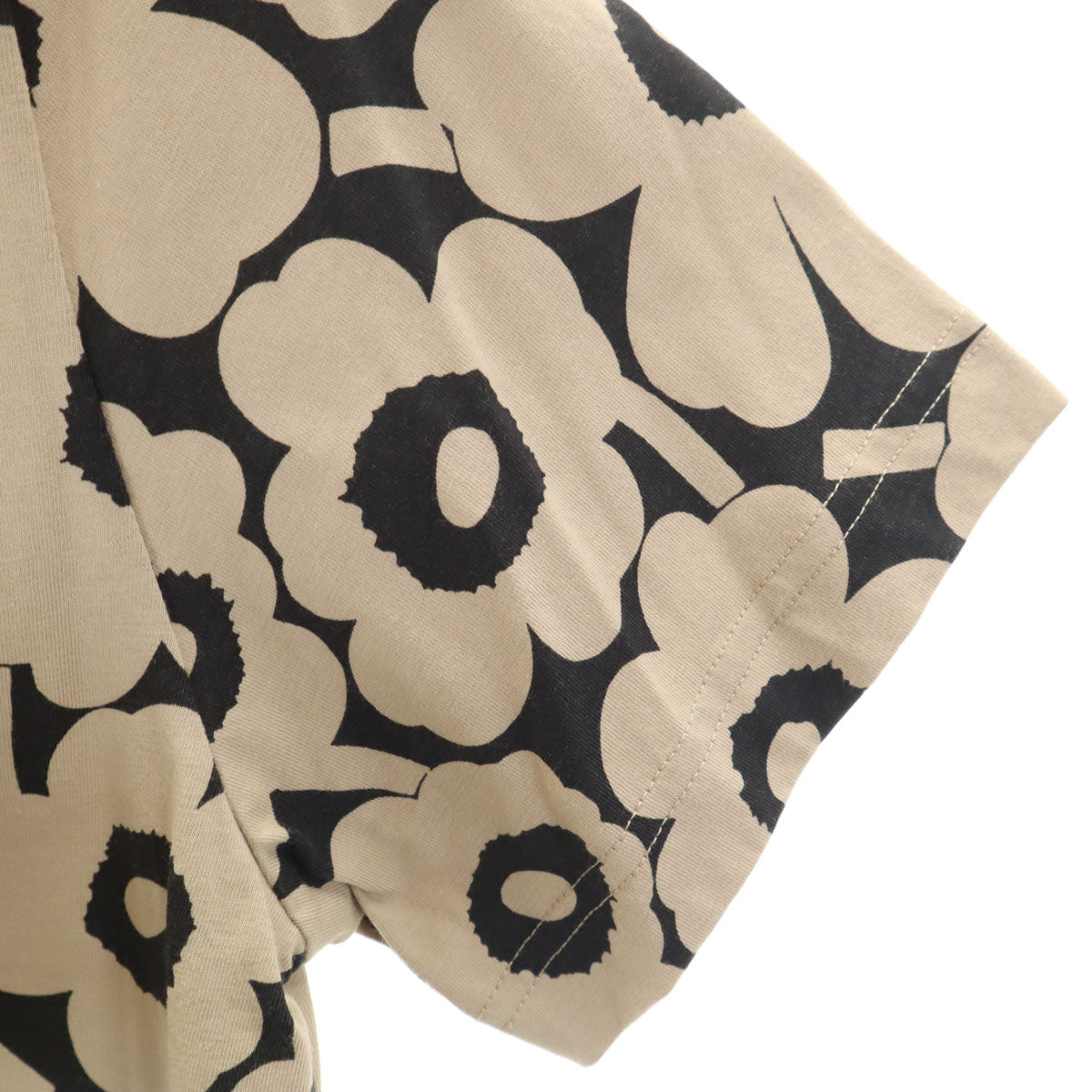 marimekko マリメッコ ポルトガル製 半袖 Tシャツ S グレージュ レディース