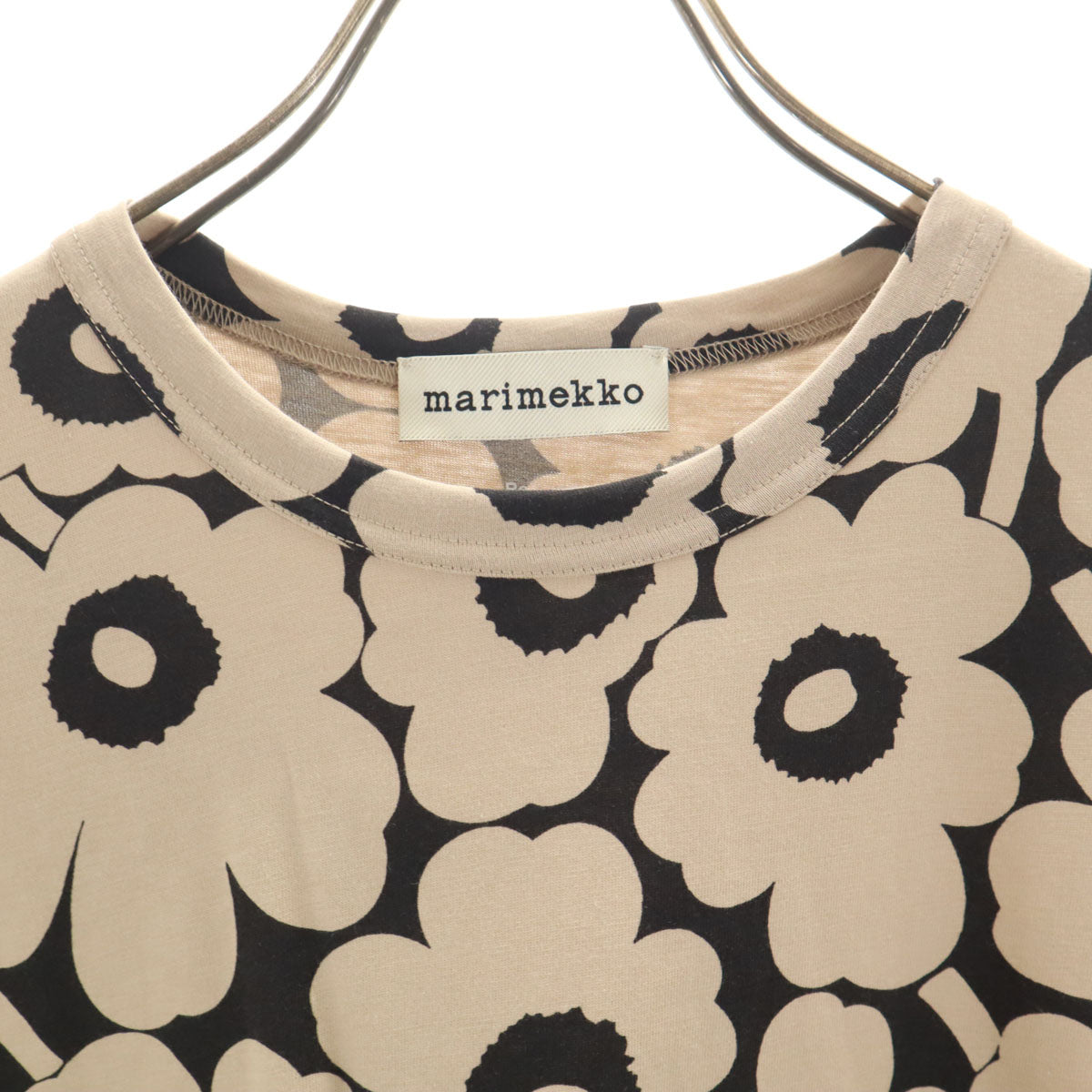 marimekko マリメッコ ポルトガル製 半袖 Tシャツ S グレージュ レディース