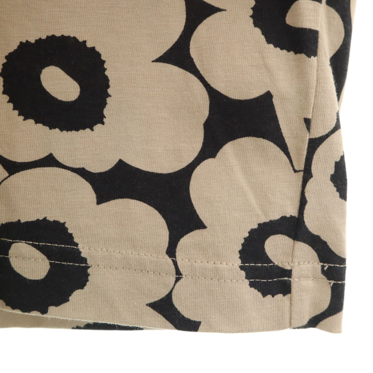 marimekko マリメッコ ポルトガル製 半袖 Tシャツ S グレージュ レディース