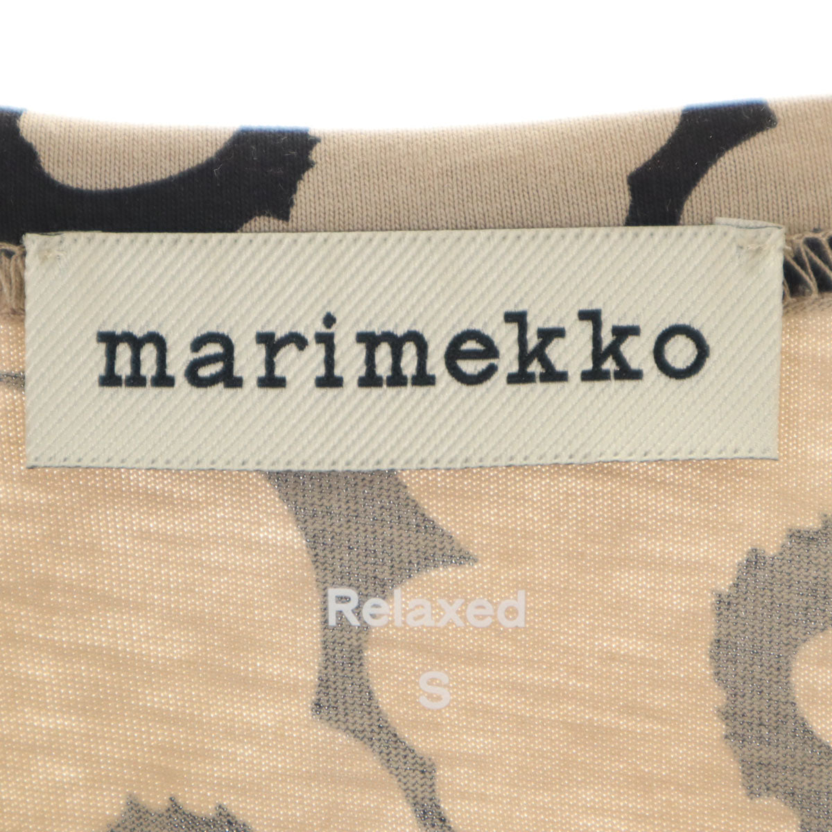 marimekko マリメッコ ポルトガル製 半袖 Tシャツ S グレージュ レディース
