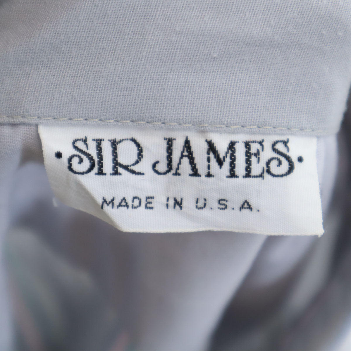 シアジェームス 80s ヴィンテージ USA製 ストライプ柄 長袖 シャツ ライトブルー レディース