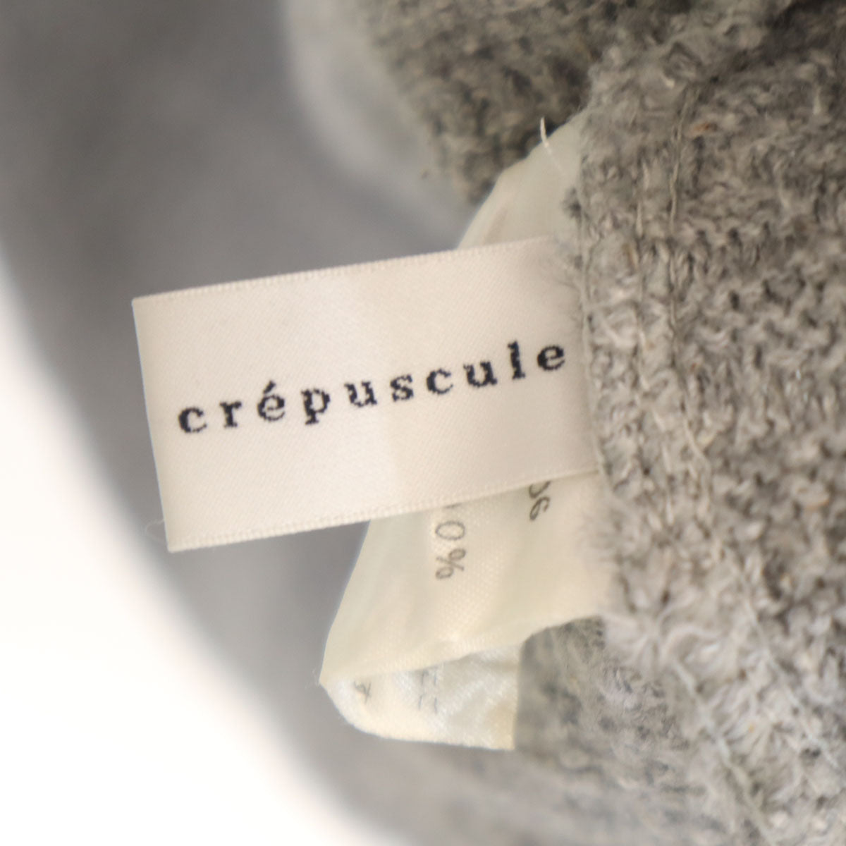 crepuscule クレプスキュール 日本製 長袖 ニット 2 グレー メンズ
