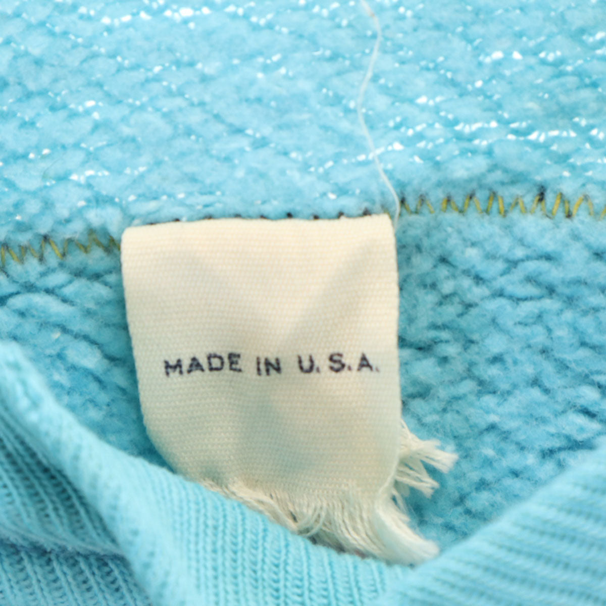 Spring Foot スプリングフット 60s 70s USA製 ヴィンテージ バック刺繍 長袖 スウェット トレーナー L 水色 メンズ