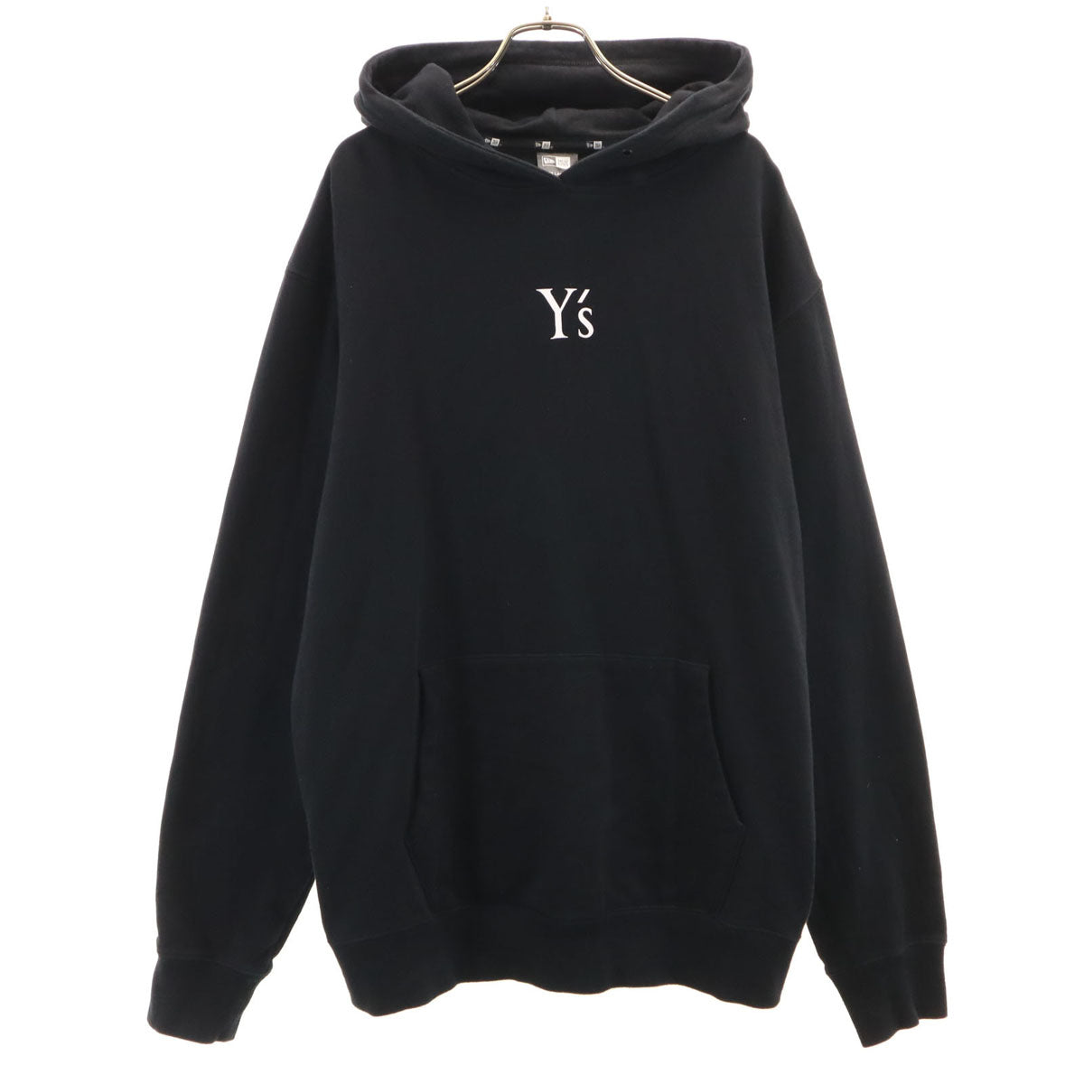 Y's ワイズ NEW ERA ニューエラ コラボ 長袖 スウェットパーカー ブラック ヨウジヤマモト メンズ