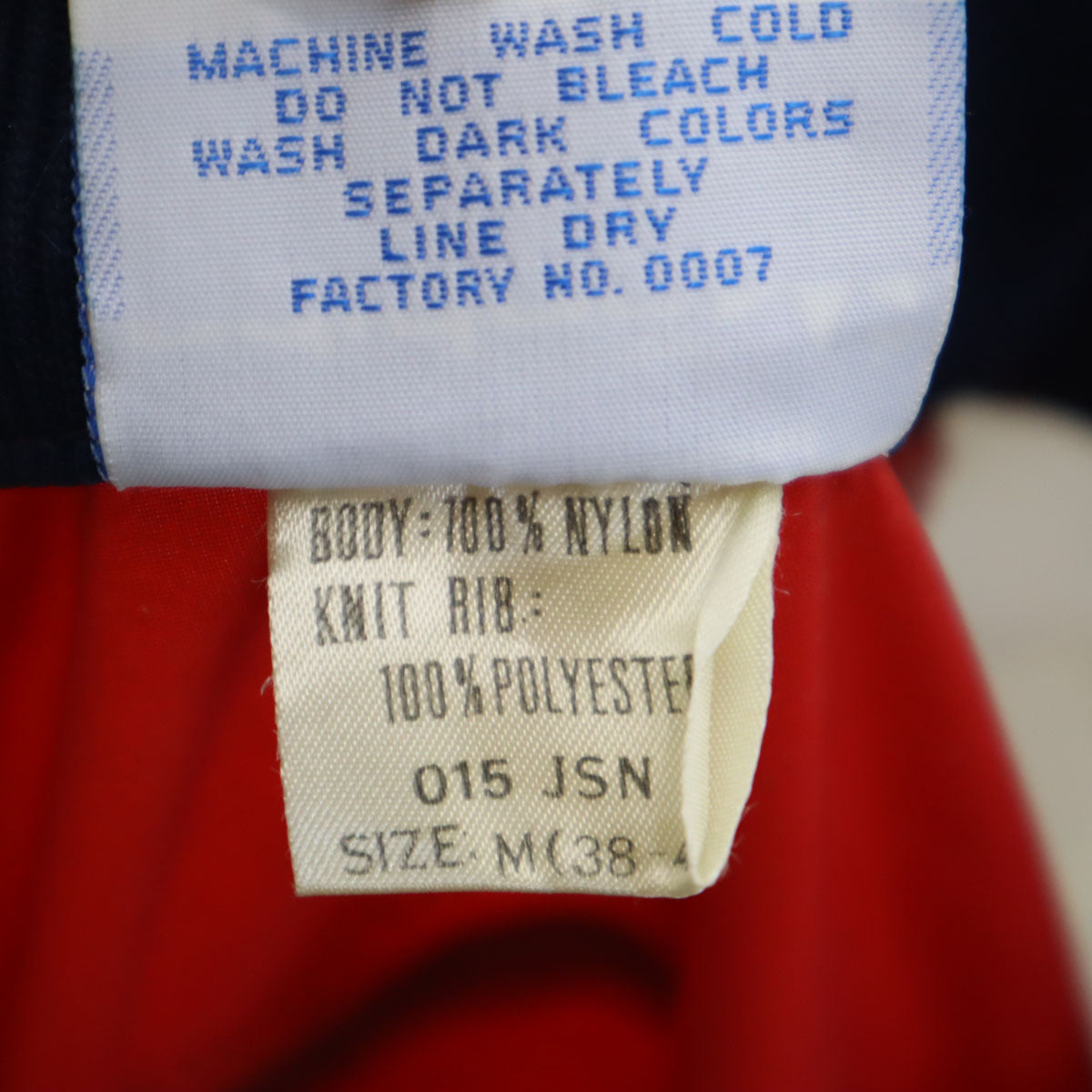 adidas アディダス 80s ヴィンテージ トレフォイルロゴ ナイロンジャケット M レッド 他 メンズ