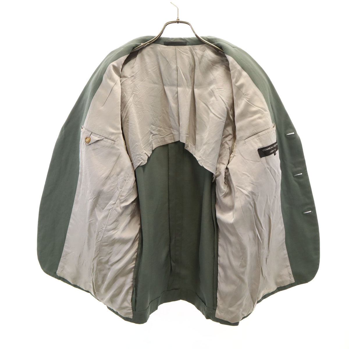 COMME des GARCONS HOMME PLUS コムデギャルソンオムプリュス 1991年 90s 日本製 オールド テーラードジャケット M オリーブ メンズ