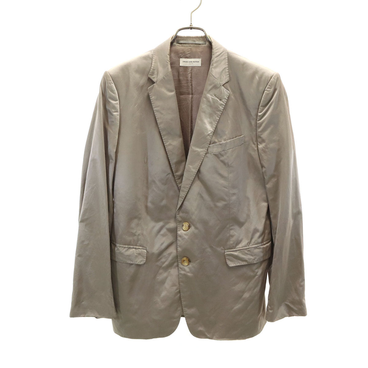 DRIES VAN NOTEN ドリスヴァンノッテン テーラードジャケット 48 グレージュ メンズ