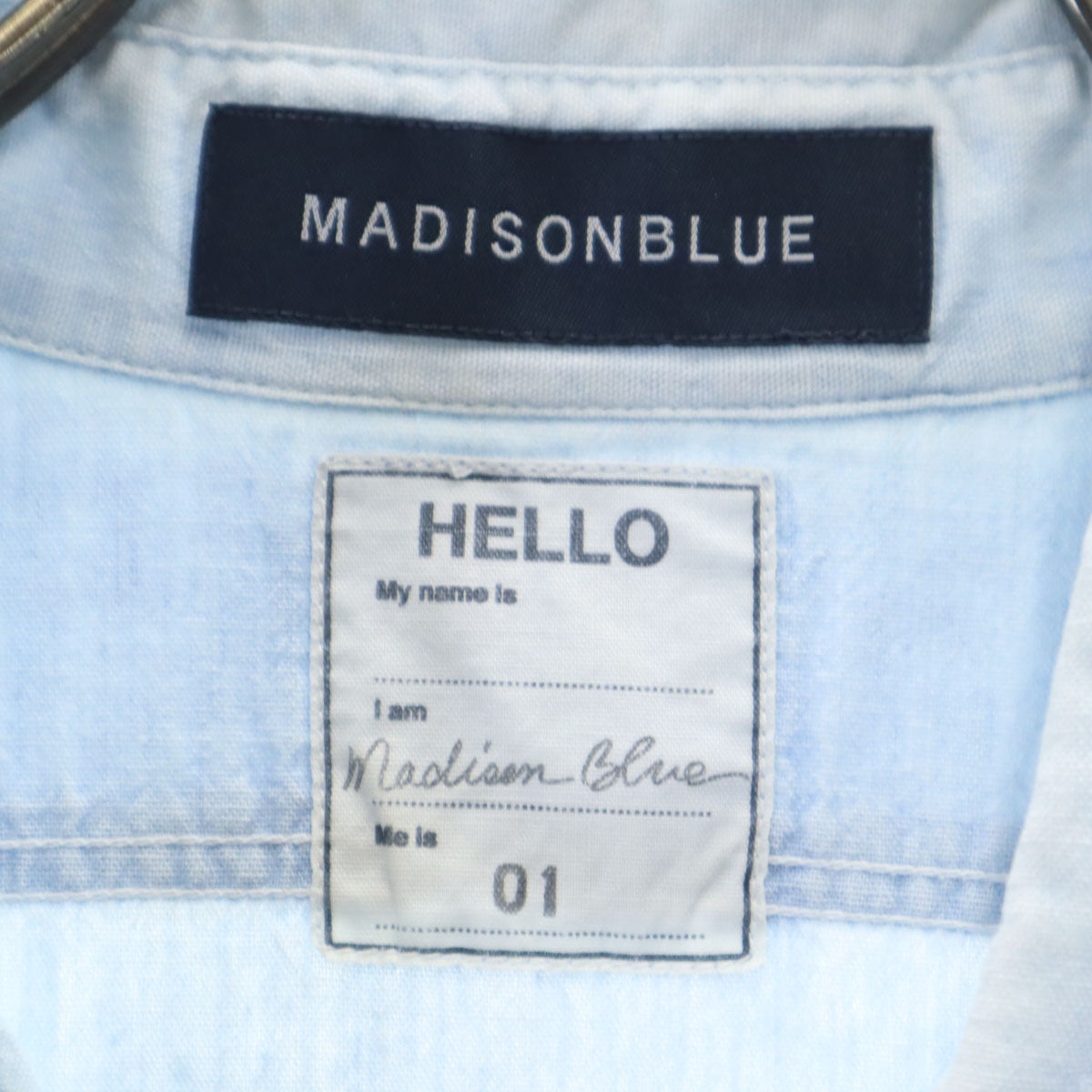MADISON BLUE マディソンブルー 日本製 長袖 コットンシャツ 1 ブルー メンズ