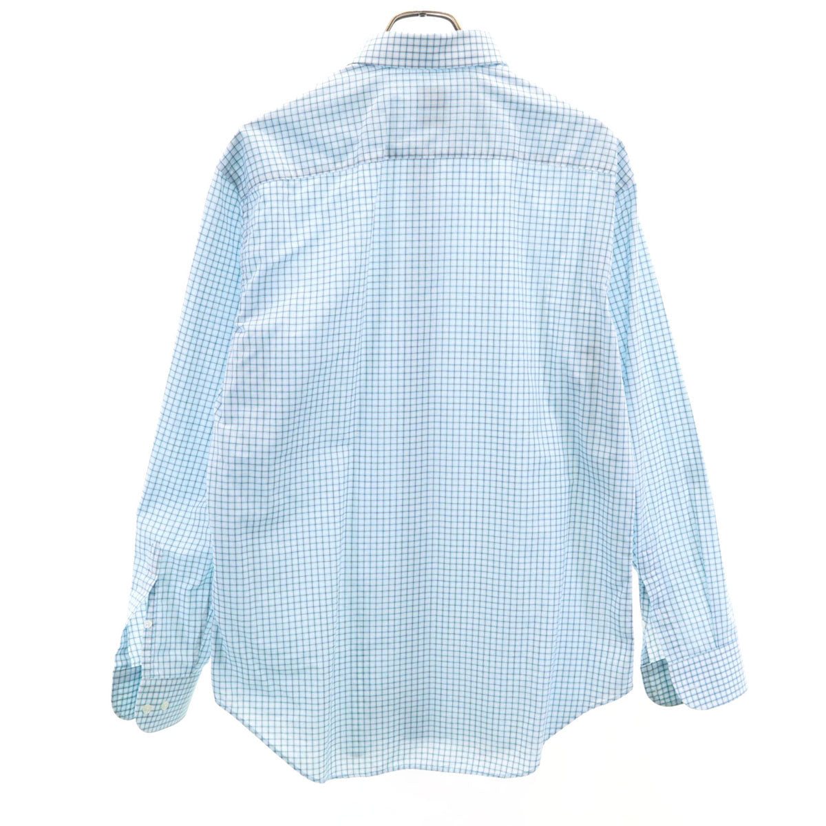 アルマーニ コレッツィオーネ 長袖 コットンシャツ 41 ブルー系 メンズ