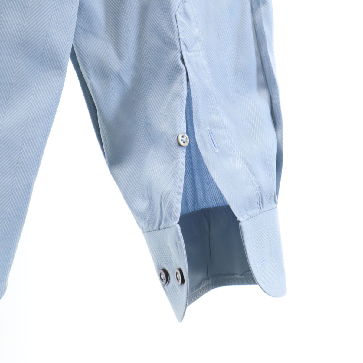 アルマーニ コレッツィオーネ 長袖 シャツ 41 ブルー メンズ