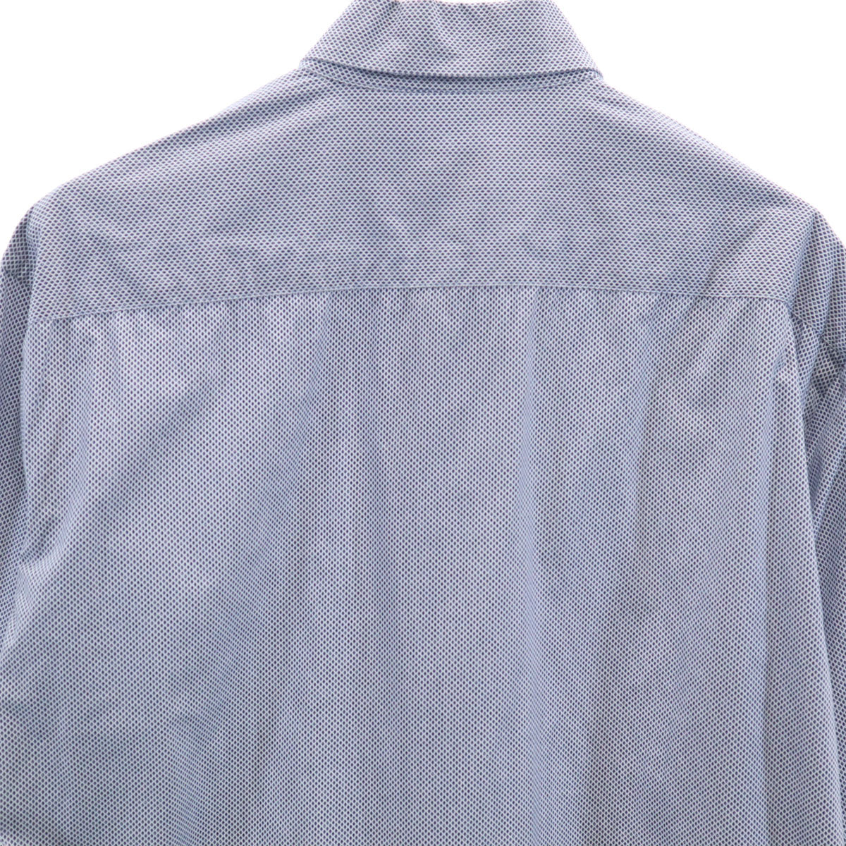 アルマーニ コレッツィオーネ 長袖 コットンシャツ L ブルー系 メンズ