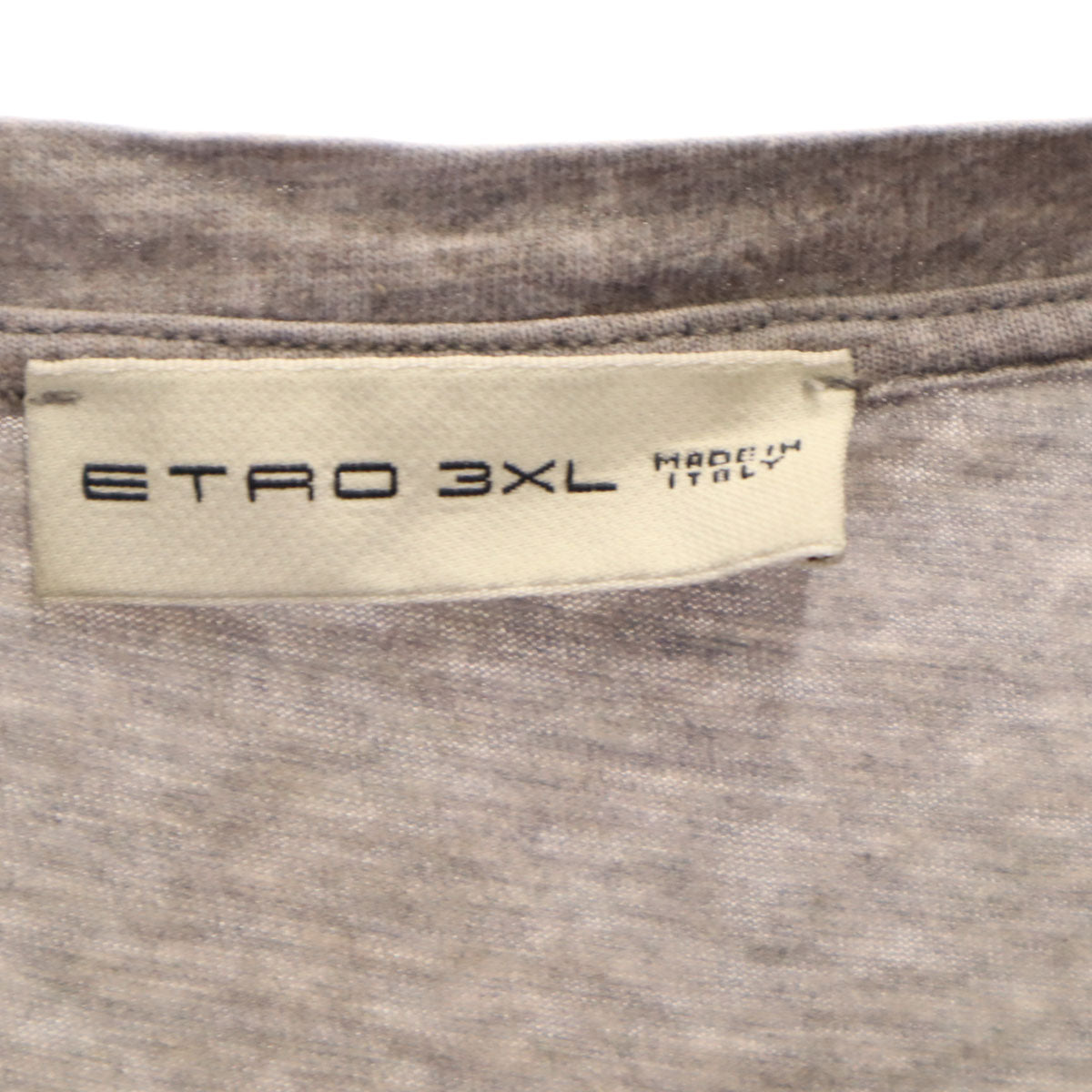 ETRO エトロ イタリア製 ユニコーン 半袖 Tシャツ 3XL グレー メンズ