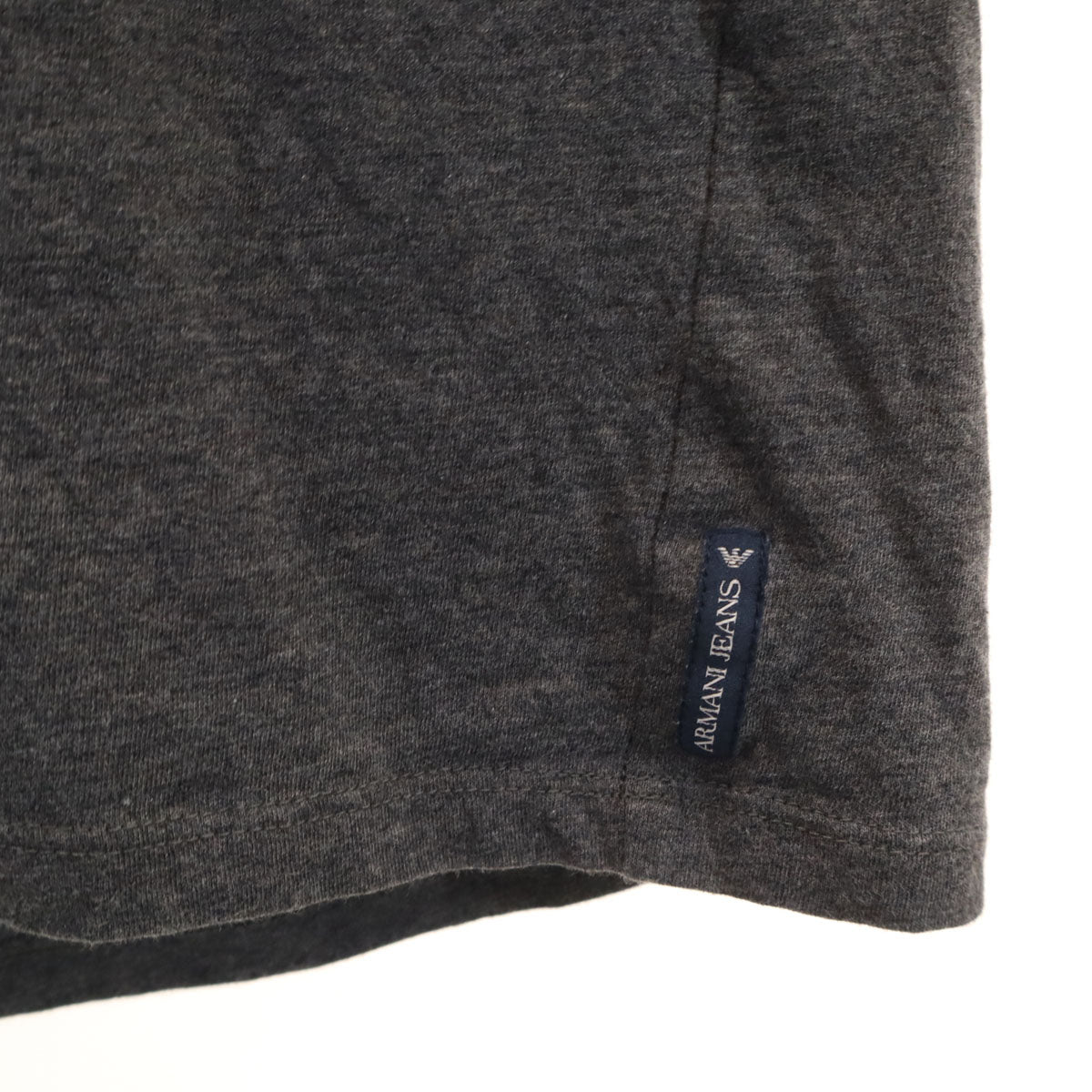ARMANI JEANS アルマーニジーンズ 半袖 Vネック Tシャツ XXL チャコールグレー ポケT レディース