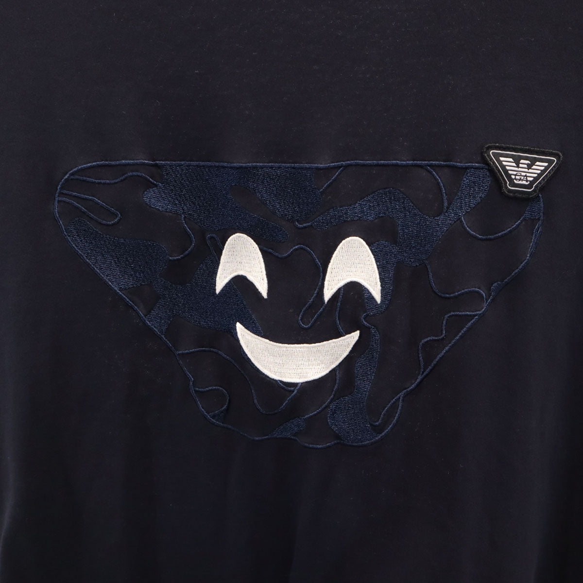 美品 Emporio Armani エンポリオアルマーニ 半袖 Tシャツ L ネイビー メンズ