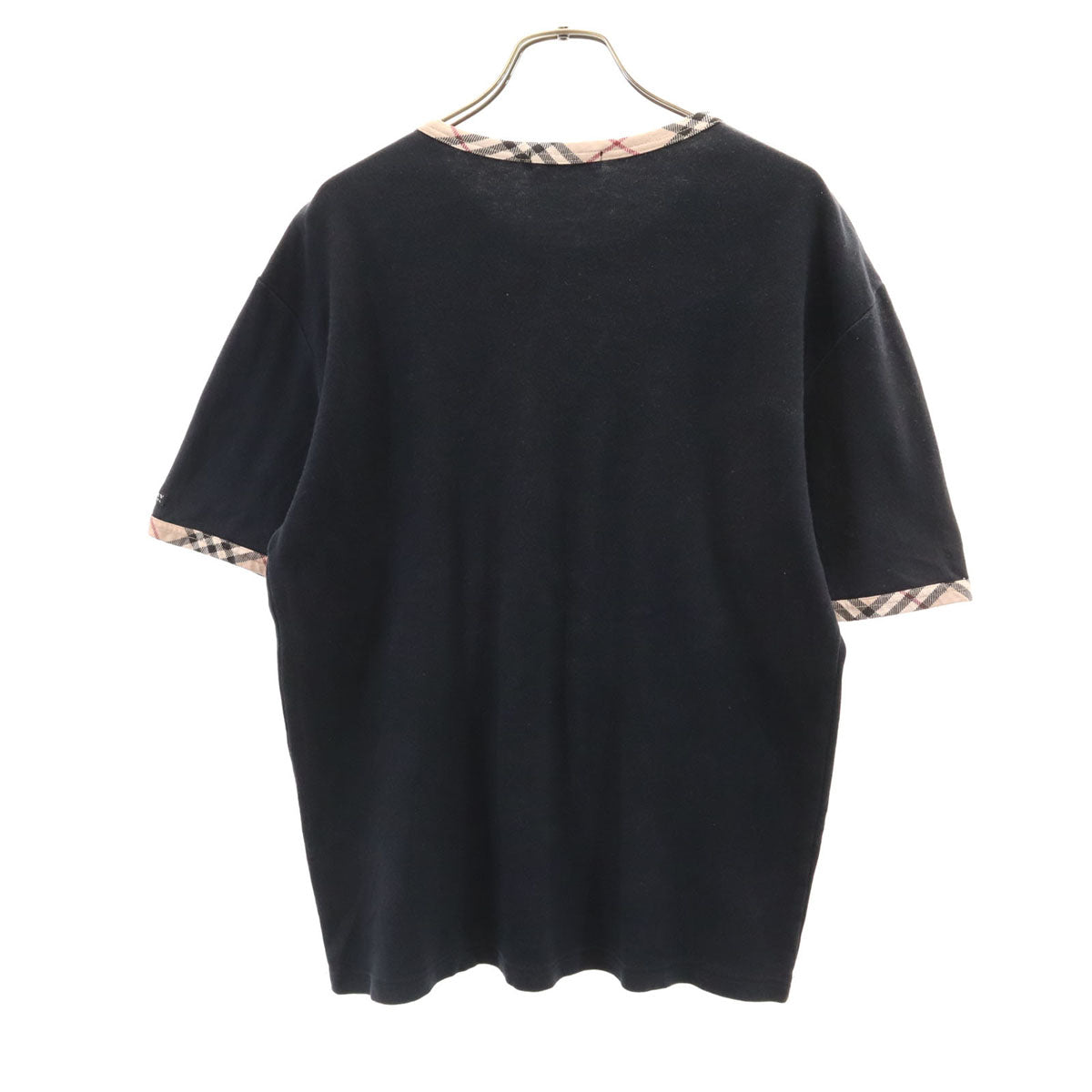 BURBERRY BLACK LABEL バーバリーブラックレーベル 日本製 半袖 リンガー Tシャツ 3 ブラック 三陽商会 レディース