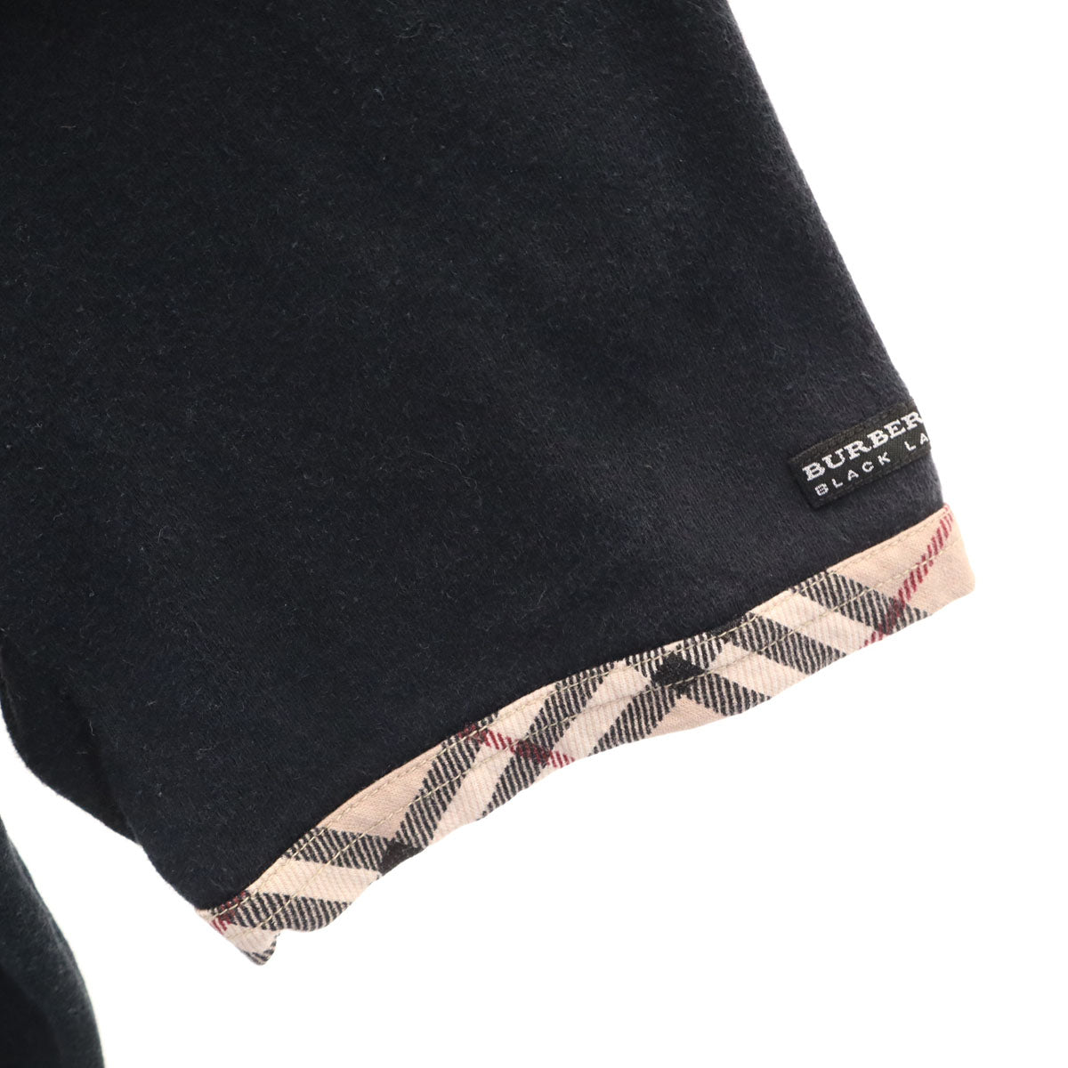 BURBERRY BLACK LABEL バーバリーブラックレーベル 日本製 半袖 リンガー Tシャツ 3 ブラック 三陽商会 レディース