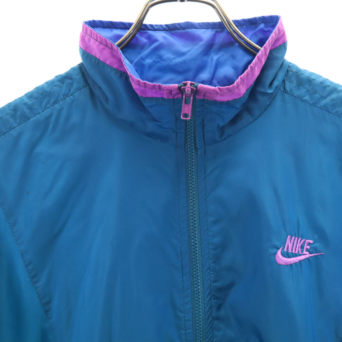 NIKE ナイキ 90s オールド 銀タグ ジップジャケット L グリーン系 レディース
