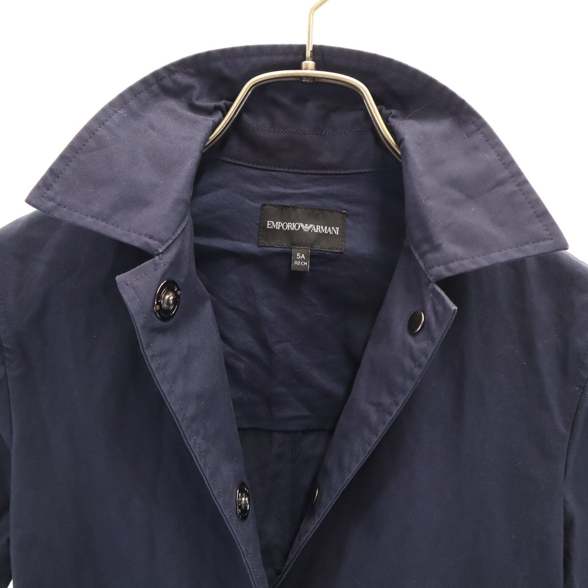 Emporio Armani エンポリオアルマーニ ステンカラーコート 5A ネイビー スプリング キッズ