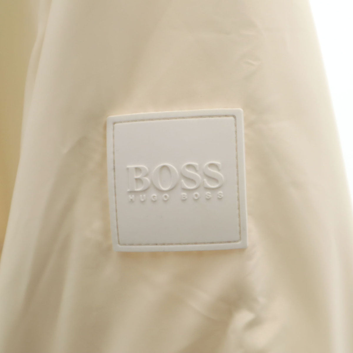 BOSS HUGO BOSS ボスヒューゴボス 未使用 スウェット切替 ブルゾン XXL アイボリー ジャケット ハンガー付き メンズ