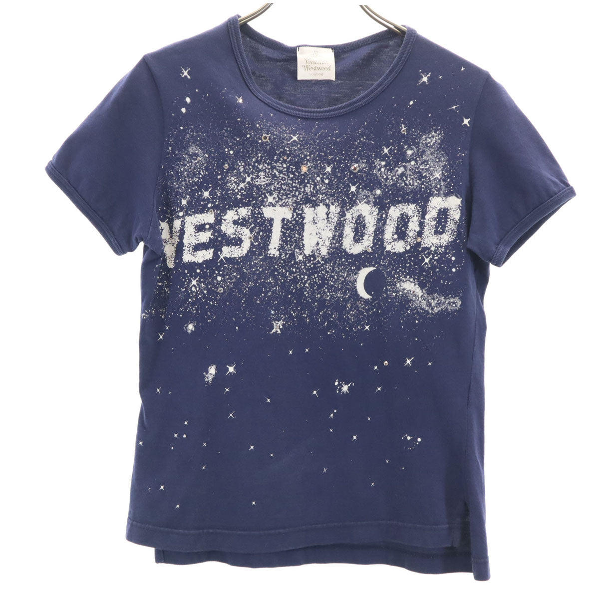 Vivienne Westwood ヴィヴィアンウエストウッド 90s ミルキーウェイ オールド 半袖 Tシャツ S ネイビー レディース