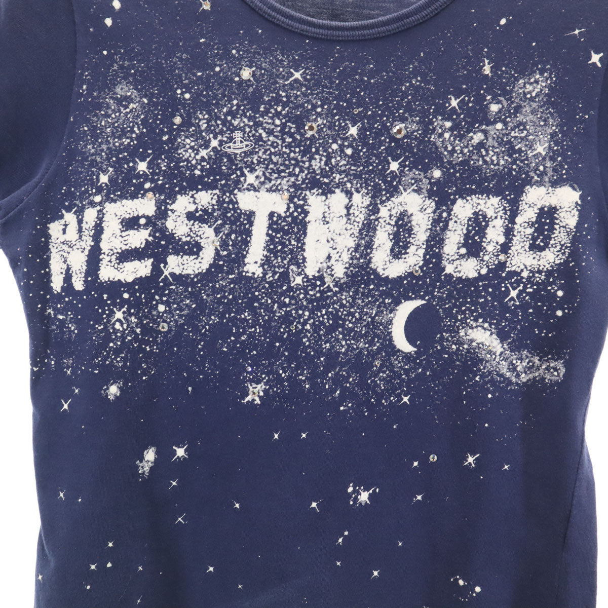 Vivienne Westwood ヴィヴィアンウエストウッド 90s ミルキーウェイ オールド 半袖 Tシャツ S ネイビー レディース