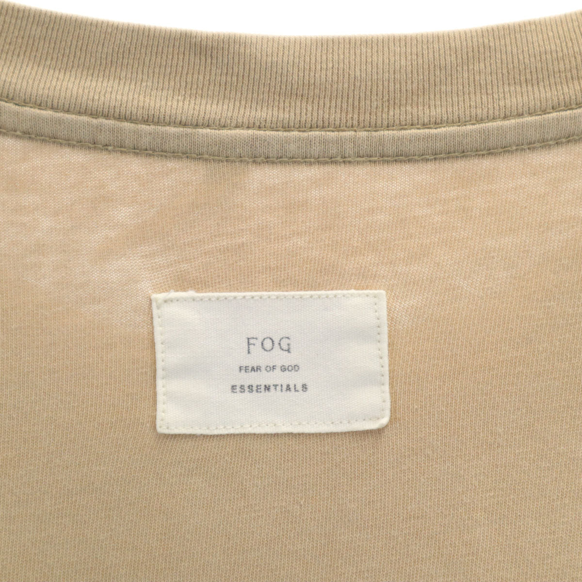 ESSENTIALS エッセンシャルズ 半袖 Tシャツ S ベージュ 無地 メンズ