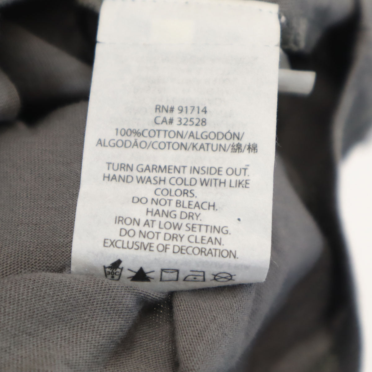 ARMANI EXCHANGE アルマーニエクスチェンジ 半袖 Vネック Tシャツ L グレー メンズ