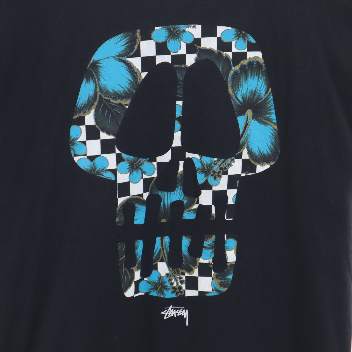 STUSSY ステューシー スカル 半袖 Tシャツ L ブラック メンズ