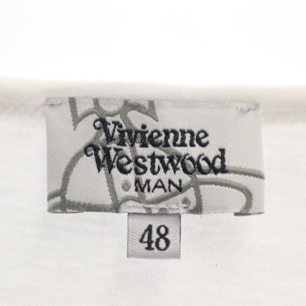 Vivienne WestwoodMAN ヴィヴィアンウエストウッドマン 日本製 半袖 Tシャツ 48 ホワイト メンズ