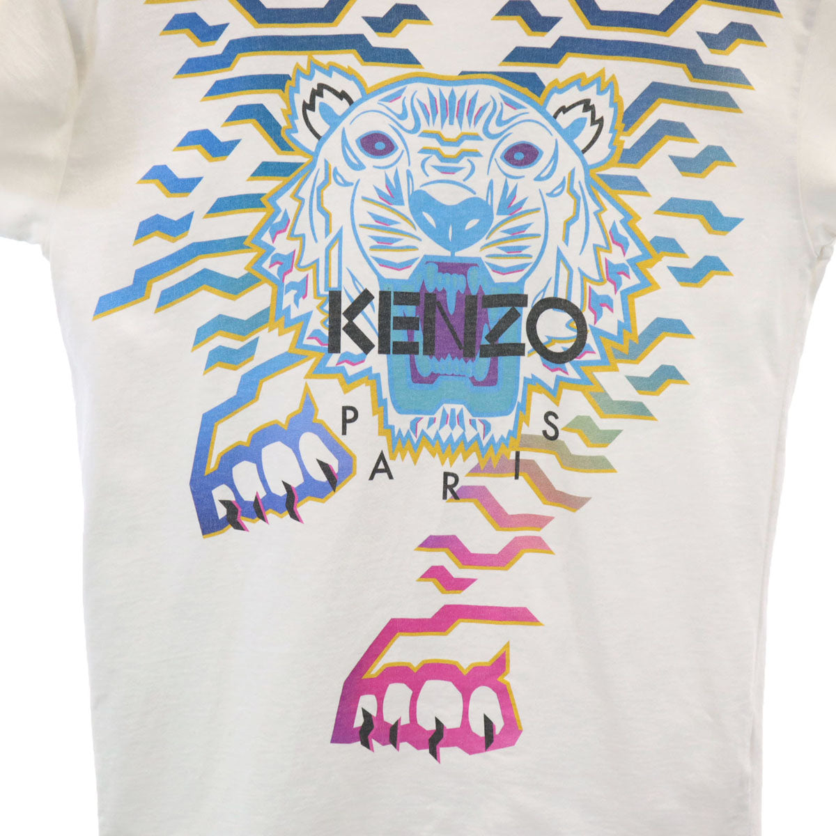KENZO ケンゾー ポルトガル製 タイガー 半袖 Tシャツ S ホワイト メンズ