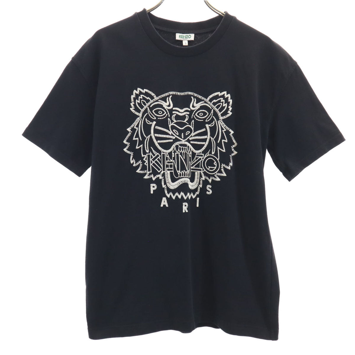 KENZO ケンゾー タイガー刺繍 半袖 Tシャツ S ブラック メンズ