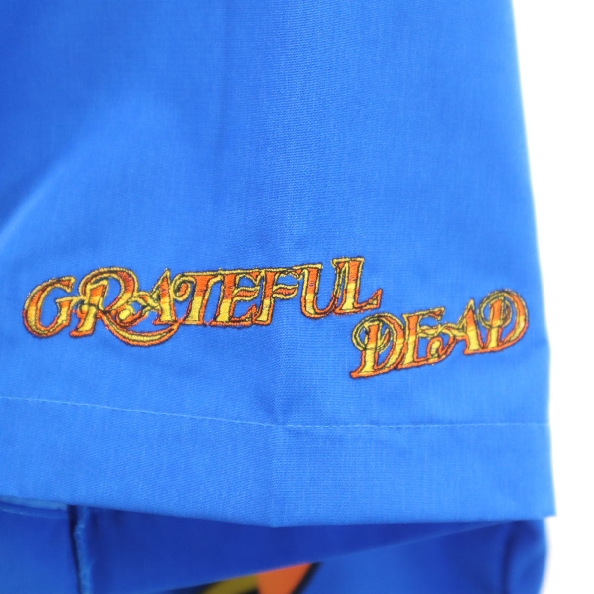 未使用 GREATFUL DEAD グレイトフルデッド 半袖 オープンカラーシャツ XL ブルー メンズ