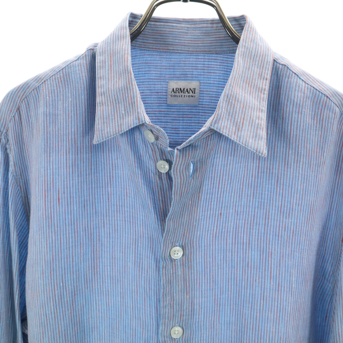 ARMANI COLLEZIONI アルマーニコレッツォーニ 長袖 シャツ M ブルー系 メンズ