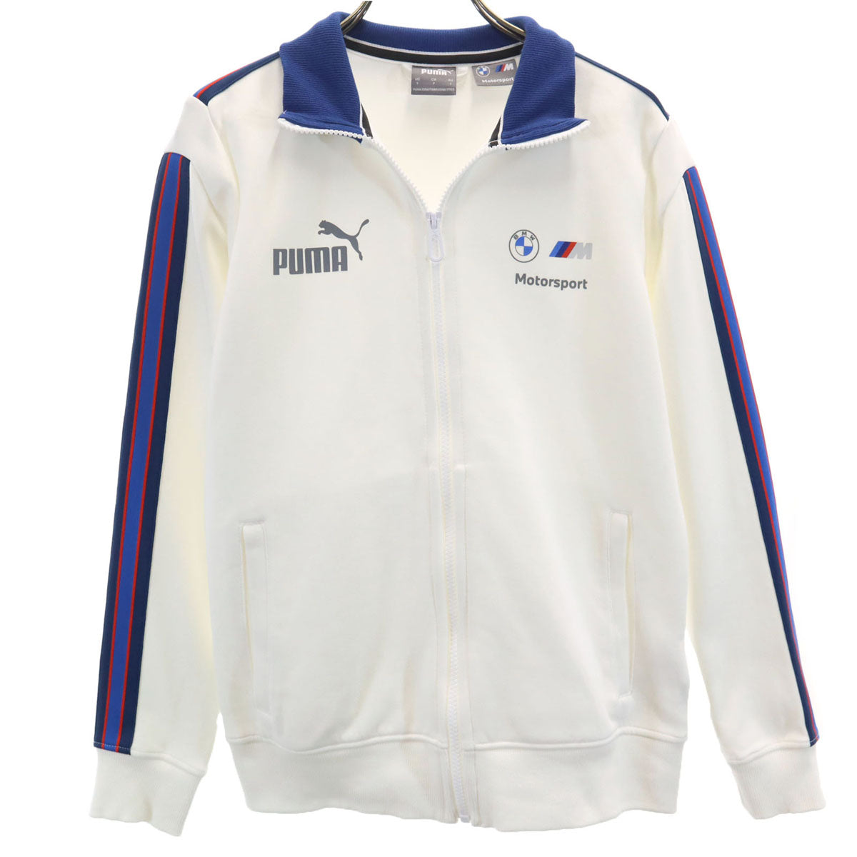 PUMA プーマ トラックジャケット S ホワイト BMW Motorsport ジャージ メンズ