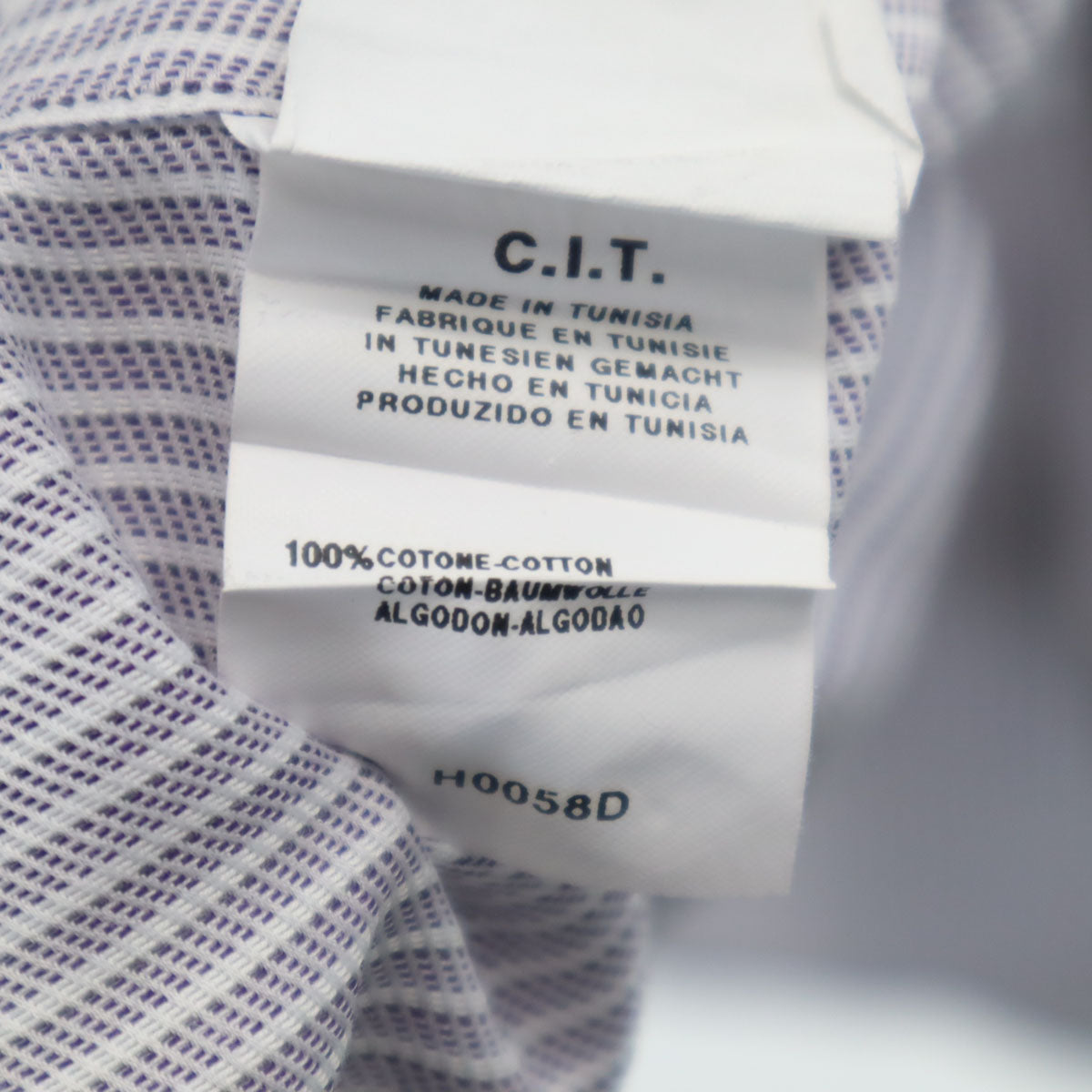 ARMANI COLLEZIONI アルマーニコレッツォーニ 長袖 コットンシャツ 40 ホワイト系 メンズ