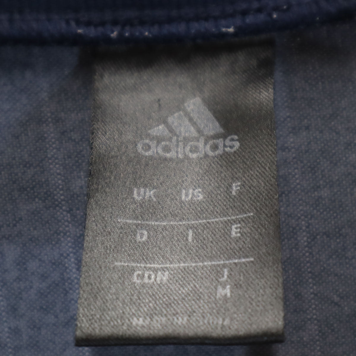 美品 adidas アディダス ピンストライプ柄 ジャージジャケット 上下 セットアップ M ネイビー系 メンズ