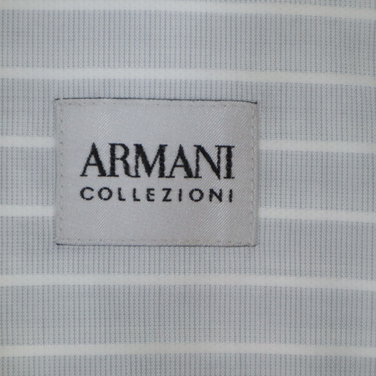 ARMANI COLLEZIONI アルマーニコレッツォーニ 長袖 コットンシャツ 41 グレー系 メンズ