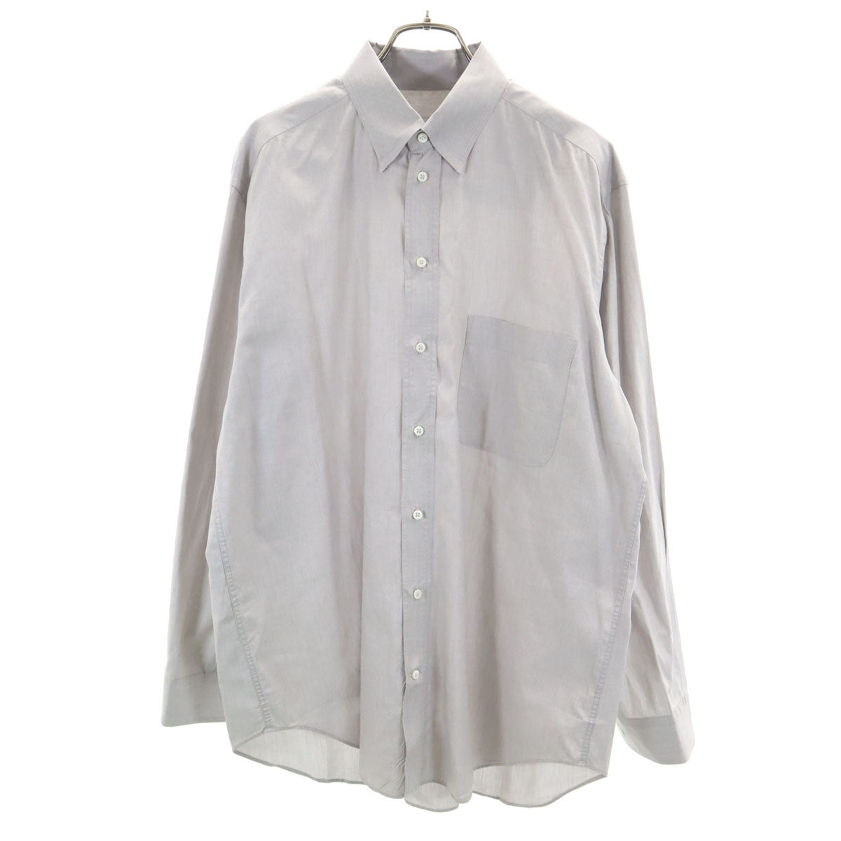 ARMANI COLLEZIONI アルマーニコレッツォーニ 長袖 コットンシャツ 41 グレー系 メンズ