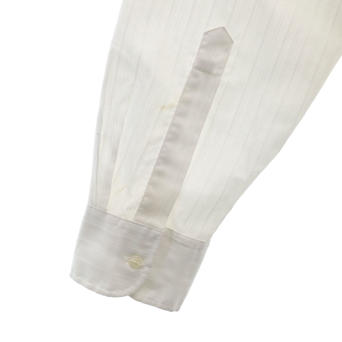 YVES SAINT LAURENT イヴサンローラン 90s オールド ストライプ柄 長袖 シャツ 161/2 ホワイト メンズ