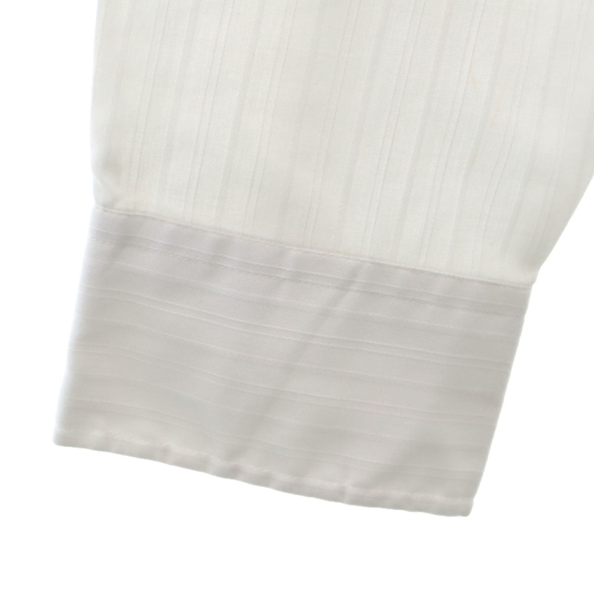 YVES SAINT LAURENT イヴサンローラン 90s オールド ストライプ柄 長袖 シャツ 161/2 ホワイト メンズ