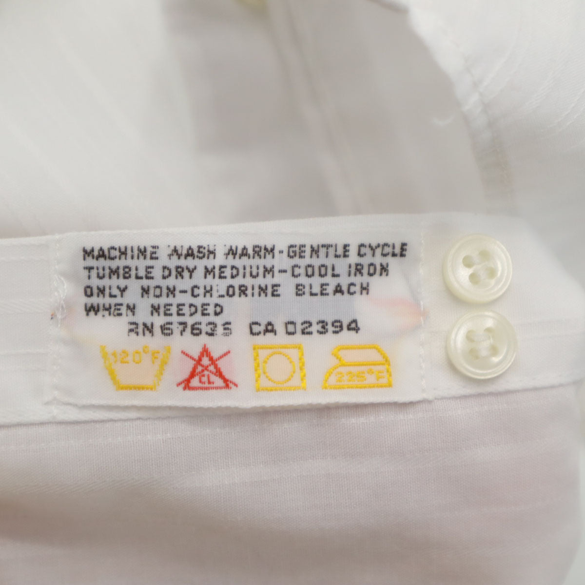 YVES SAINT LAURENT イヴサンローラン 90s オールド ストライプ柄 長袖 シャツ 161/2 ホワイト メンズ