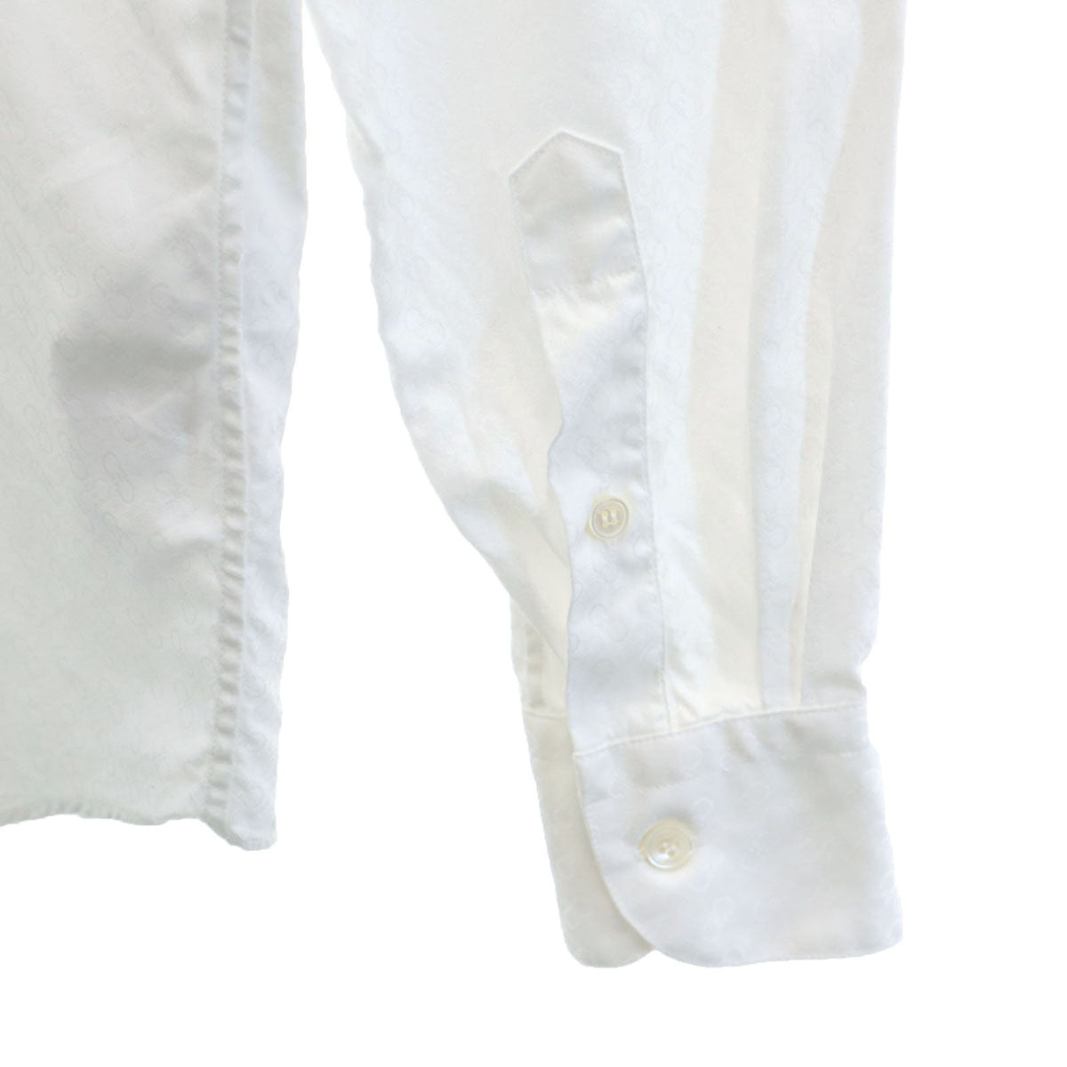 SalvatoreFerragamo サルバトーレフェラガモ 長袖 コットンシャツ XS ホワイト メンズ