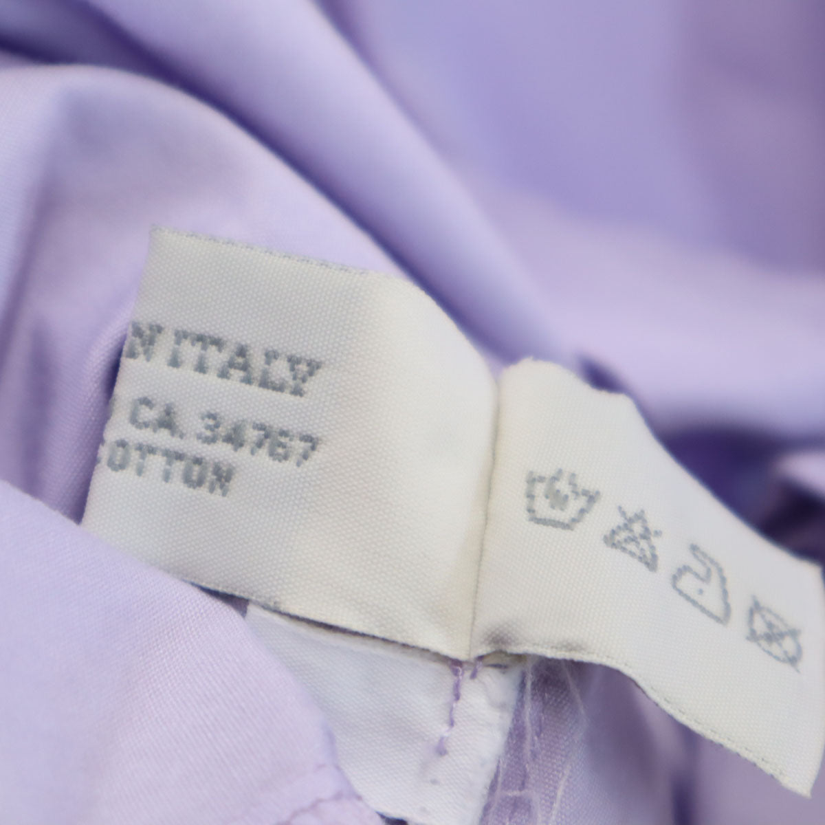 MIUMIU ミュウミュウ イタリア製 長袖 コットンシャツ 38 パープル レディース